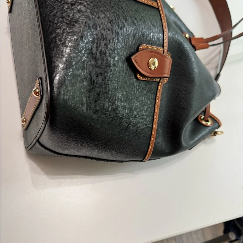 Dooney & Bourke Wayfarer Large Drawstring Leather Bucket Bag - Picture 6 of 10